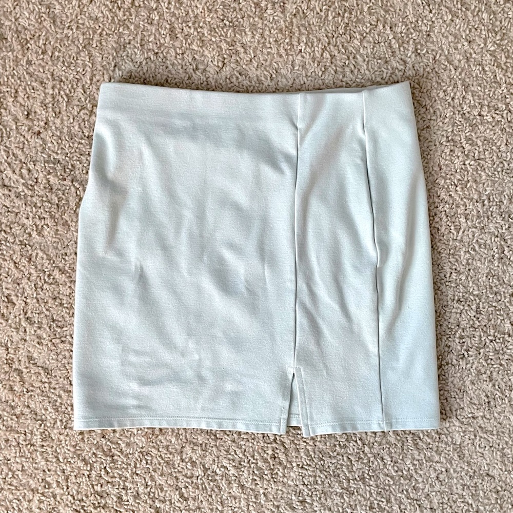 Vented Fitted Mini Skirt